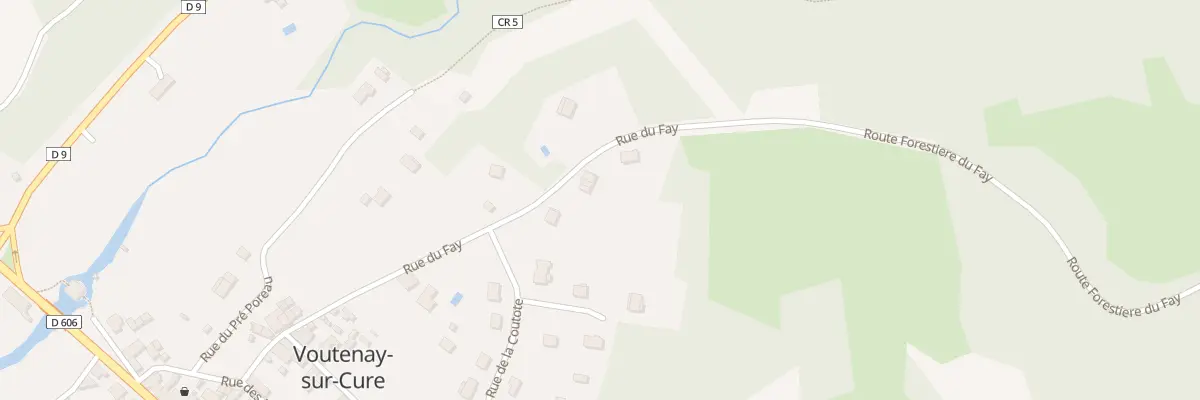 Plan du 22 Rue du Fay à Voutenay-sur-Cure