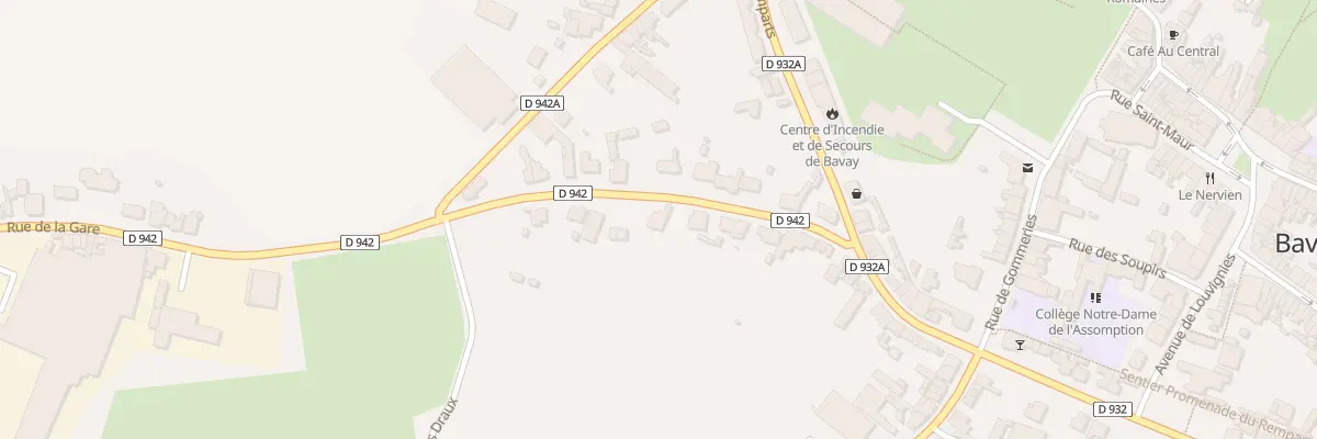 Plan du 19 Rue de la Gare à Bavay