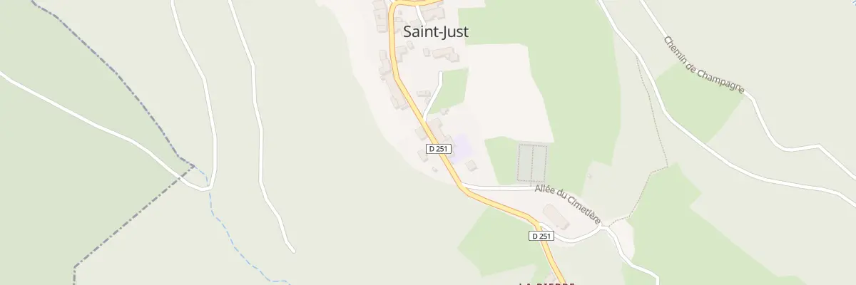 Plan du 5194 Le Bourg à Saint-Just