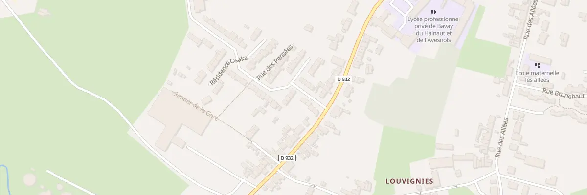Plan du 11 Res 9 Fontaines Rue de la Chau à Bavay
