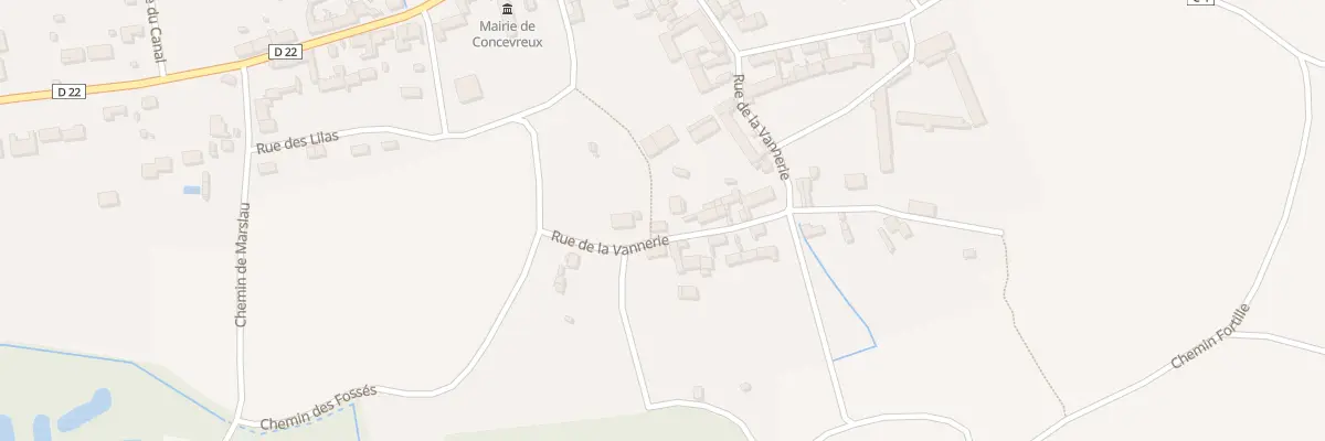 Plan du 14 Rue de la Vannerie à Concevreux