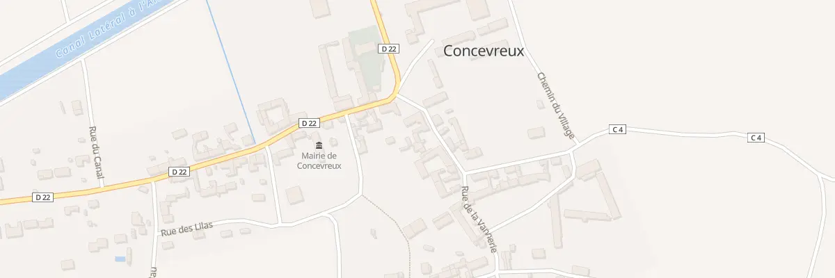 Plan du 2 Rue de la Hovette à Concevreux