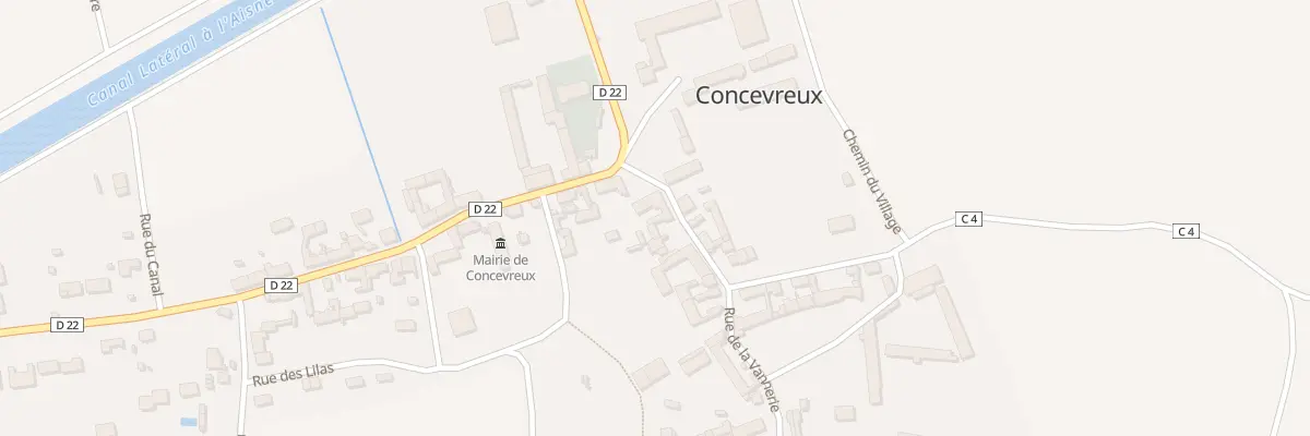 Plan du 7 Pl de l’Eglise à Concevreux