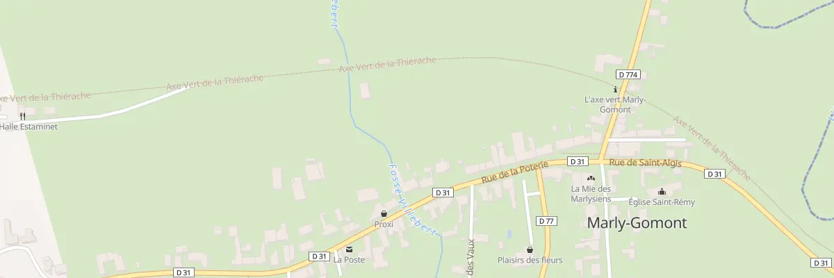 Plan du 24 Rue de la Poterie à Marly-Gomont