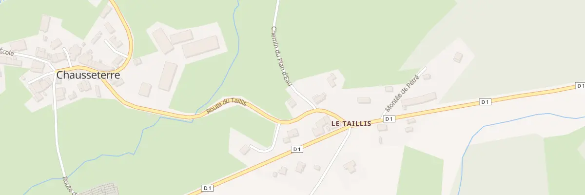 Plan du 383 Rte du Taillis à Chausseterre