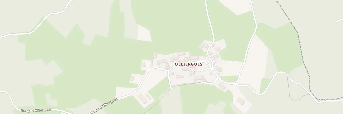 Plan du 5344 Olliergues à Beurières