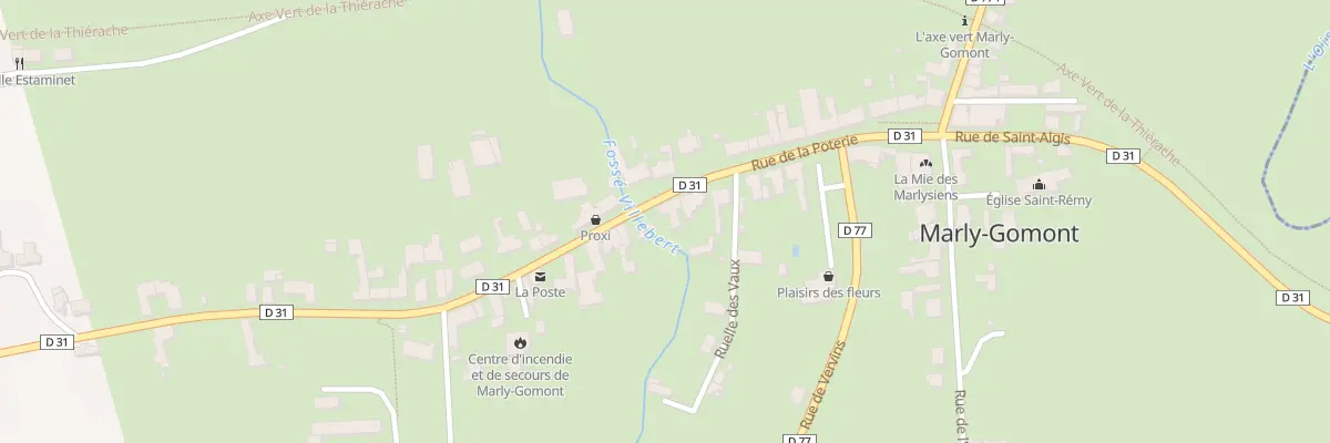 Plan du 17 Rue de la Poterie à Marly-Gomont