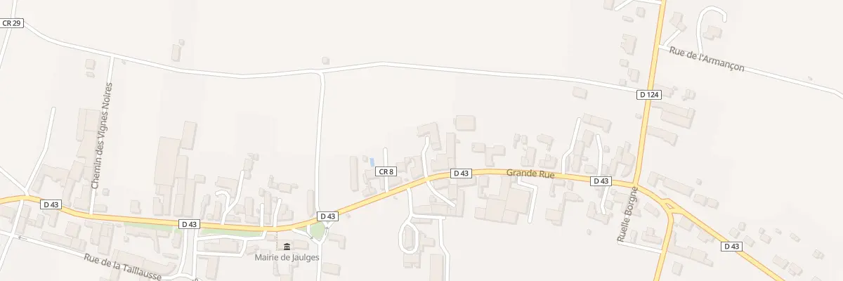 Plan du 55 Gr Grande Rue à Jaulges