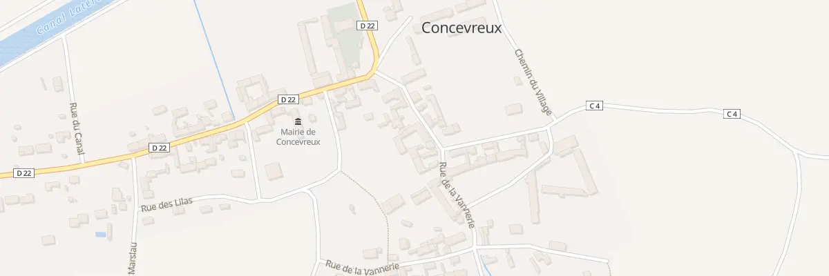 Plan du 6 Rue de la Hovette à Concevreux