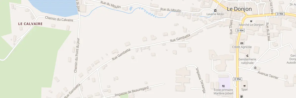 Plan du 39 Rue Gambetta au Donjon