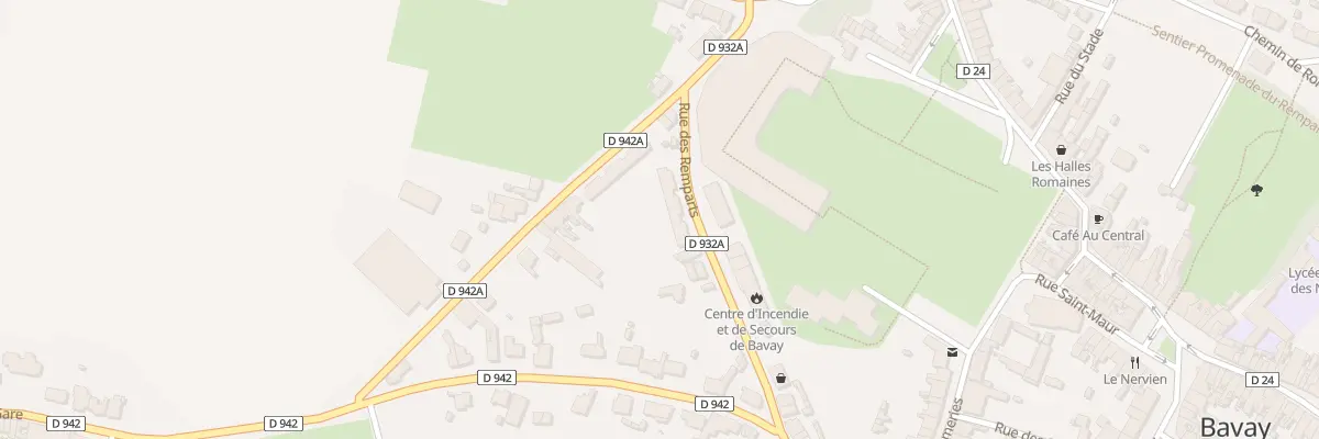 Plan du 45 Rue des Remparts à Bavay