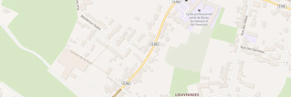 Plan du 12 Res 9 Fontaines Rue de la Chau à Bavay