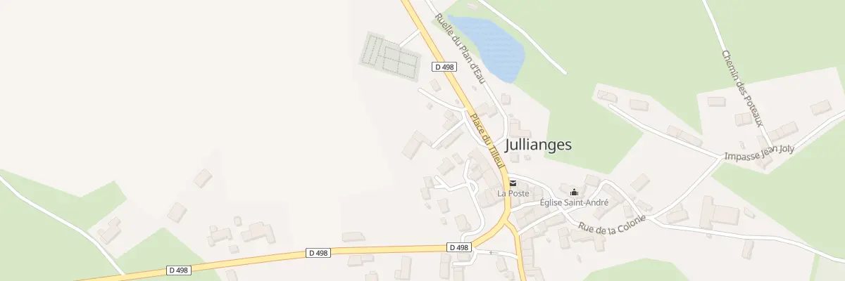 Plan du 5070 Le Bourg à Jullianges