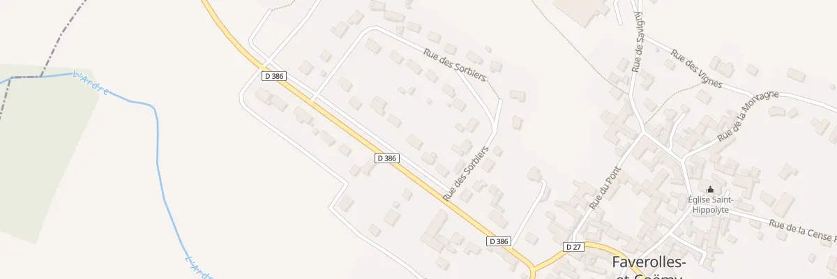 Plan du 8 Rue de Fismes à Faverolles-et-Coëmy