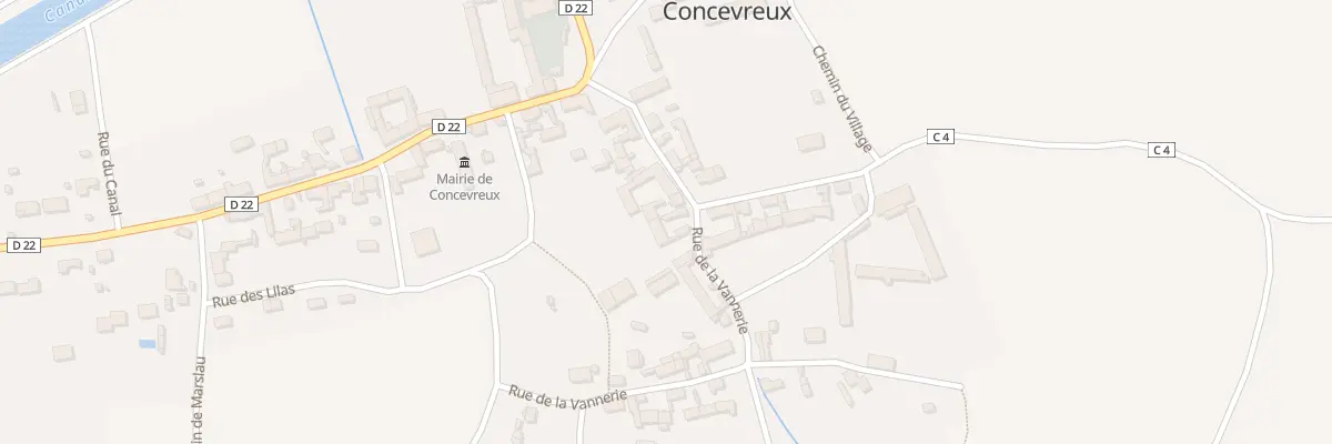 Plan du 10 Rue de la Hovette à Concevreux