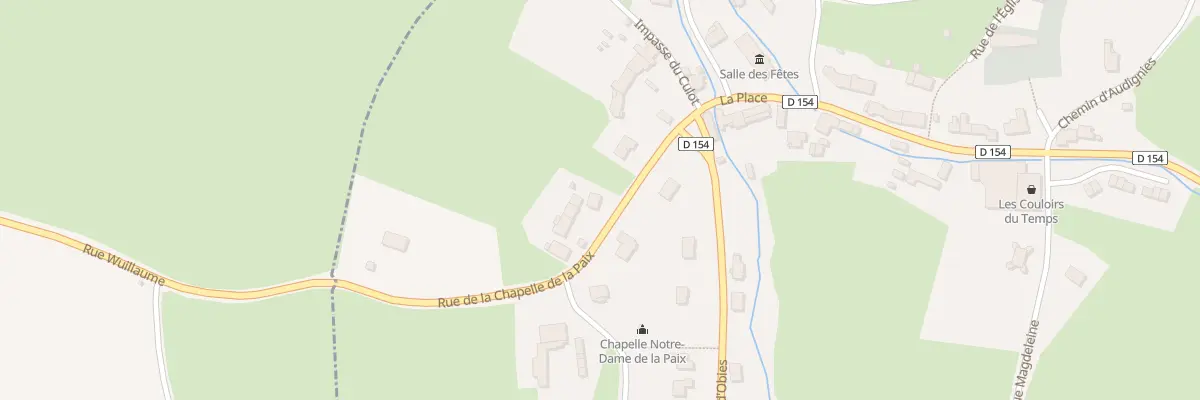 Plan du 95 Rue de la Chapelle de la Paix à Mecquignies