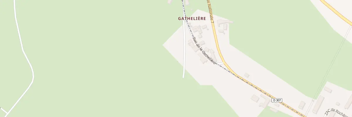 Plan de Gatheliere à Saint-Pierre-Laval