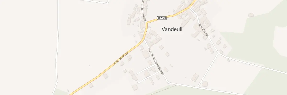 Plan du 2 Rue de la Terre Sodee à Vandeuil