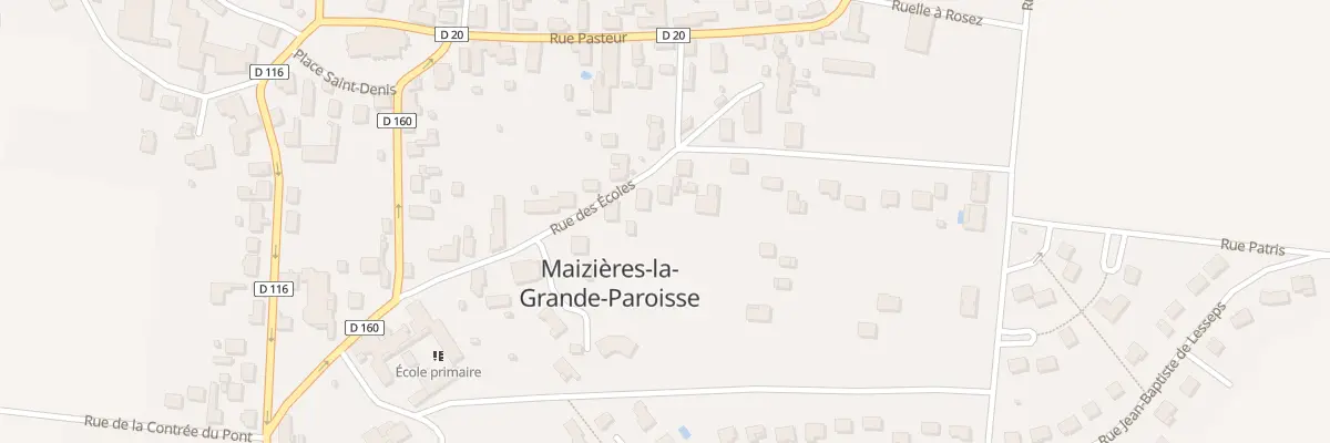 Plan du 28 Rue des Ecoles à Maizières-la-Grande-Paroisse