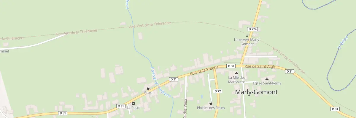 Plan du 22 Rue de la Poterie à Marly-Gomont