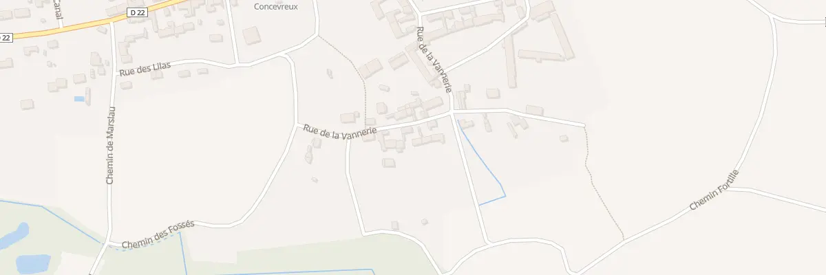 Plan du 5 Rue de la Vannerie à Concevreux