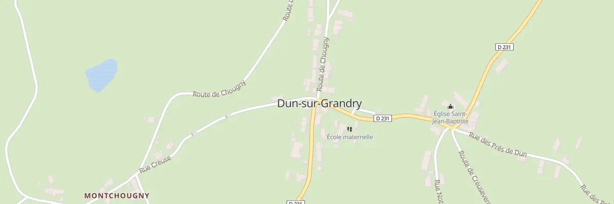 Plan du 2 Rte du Bazois à Dun-sur-Grandry