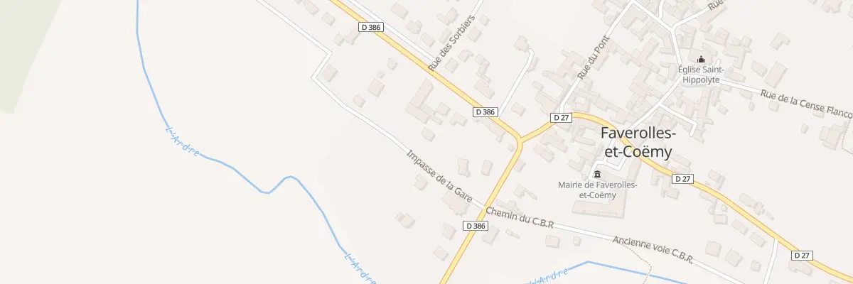 Plan du 6 Imp de la Gare à Faverolles-et-Coëmy