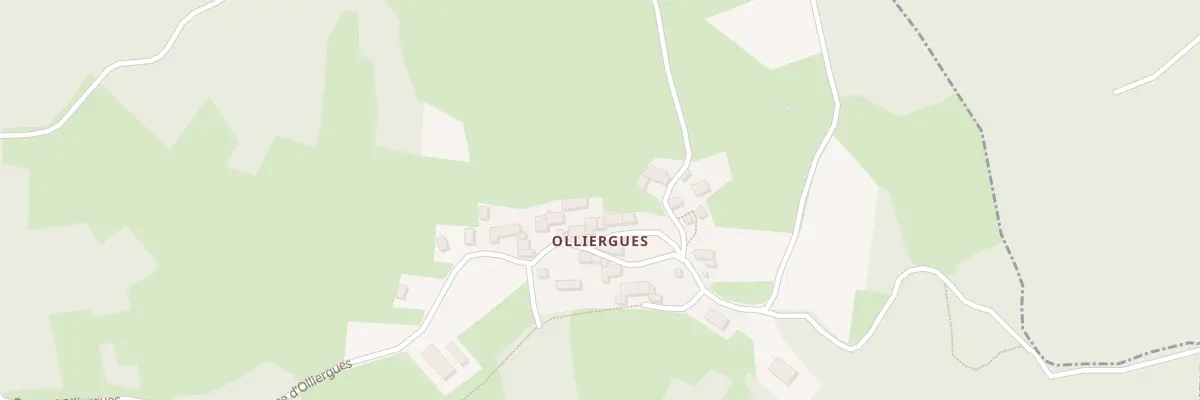 Plan du 5345 Olliergues à Beurières