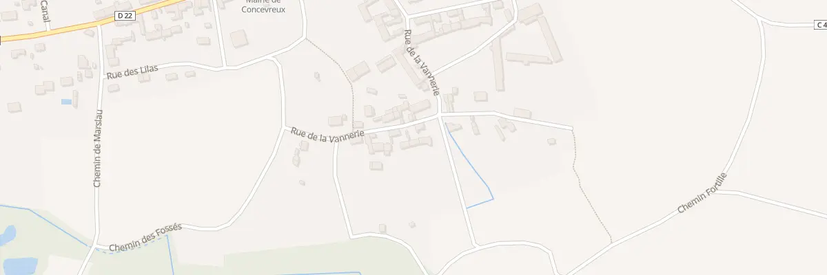 Plan du 3 Rue de la Vannerie à Concevreux