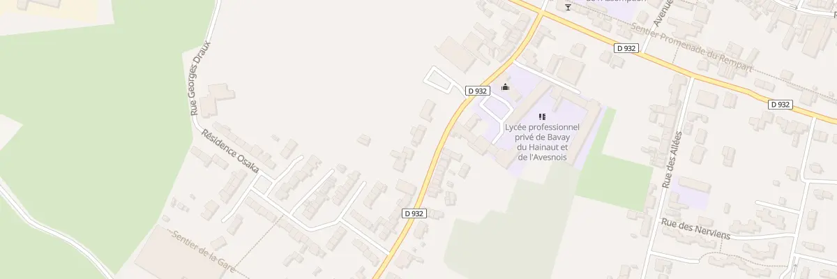 Plan du 18 Rue de la Chaussée à Bavay