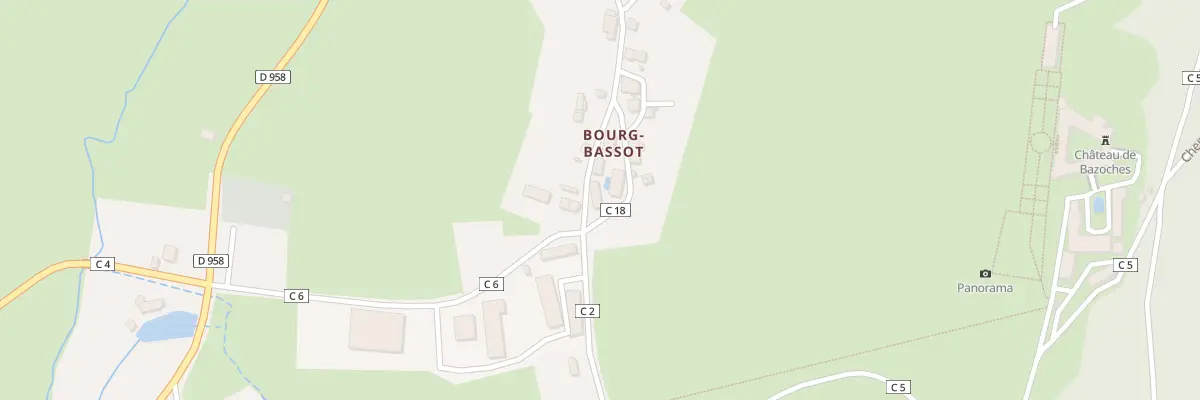 Plan du 70 Bourg Bassot à Bazoches