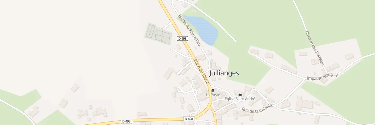 Plan du 154 Pl du Tilleul à Jullianges