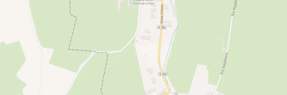 Plan du 287 Rte d’Obies à Mecquignies