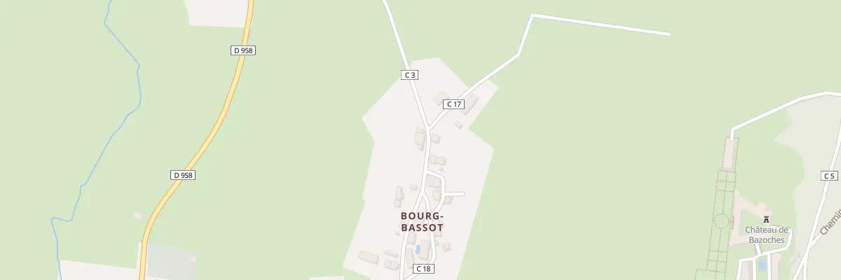 Plan du 2 Rue des Ruées à Bazoches