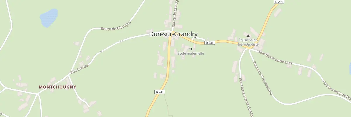 Plan du 9 Rte du Bazois à Dun-sur-Grandry