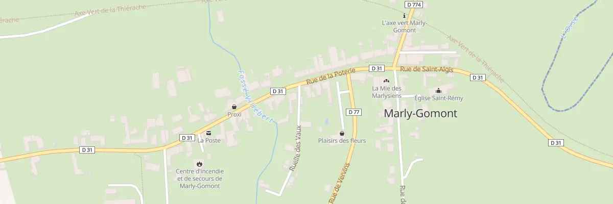 Plan du 11 Rue de la Poterie à Marly-Gomont