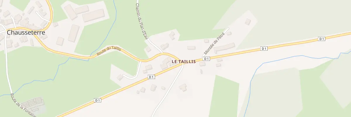 Plan du 24 Rte du Col Saint Thomas à Chausseterre