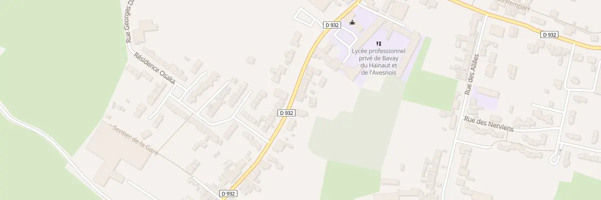 Plan du 29 Rue de la Chaussée à Bavay