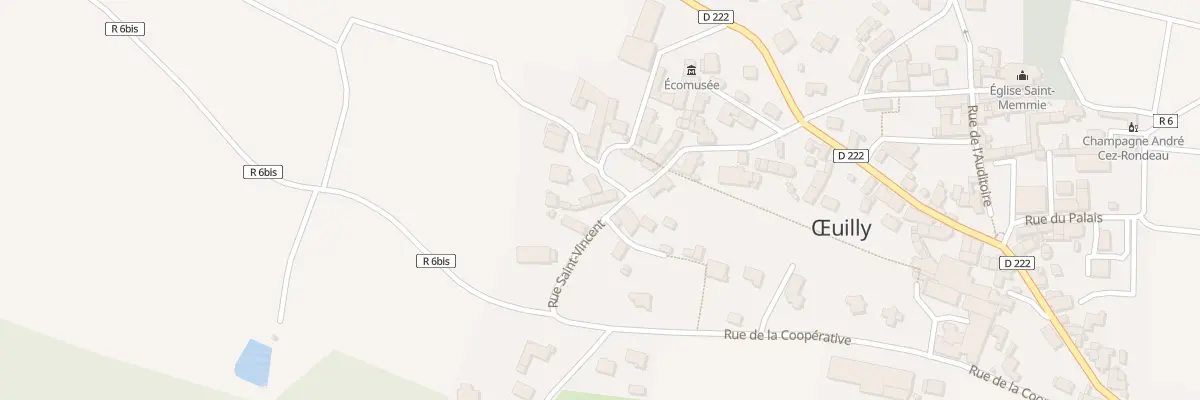 Plan du 2 Rle des Gains à Œuilly