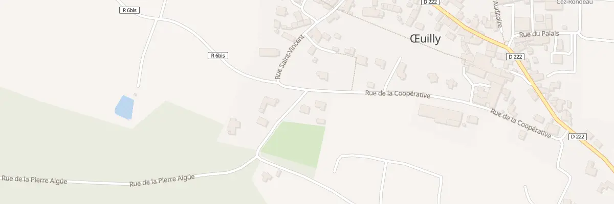 Plan du 1 Rue de la Pierre Aigue à Œuilly