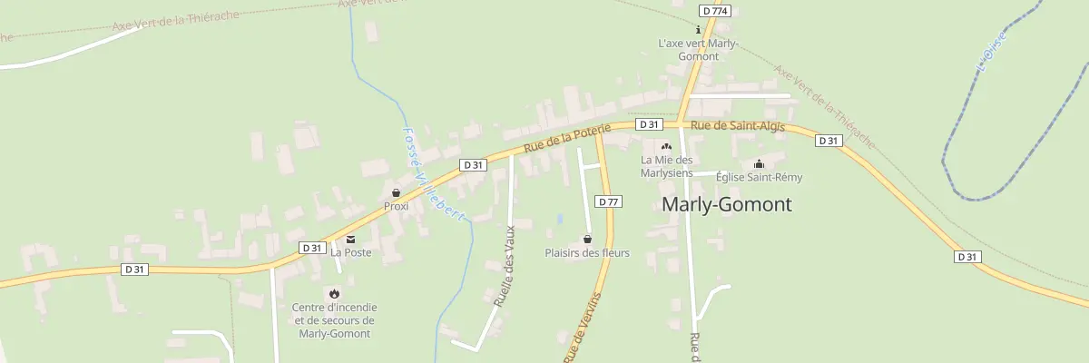 Plan du 9 Rue de la Poterie à Marly-Gomont