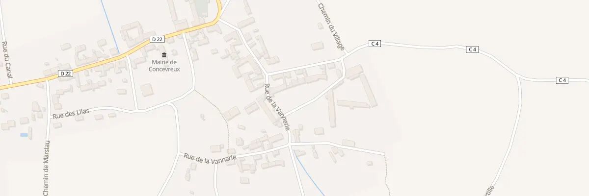 Plan du 14 Rue de la Hovette à Concevreux