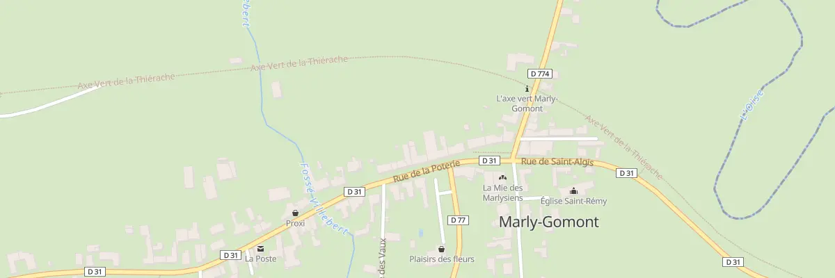 Plan du 12 Rue de la Poterie à Marly-Gomont