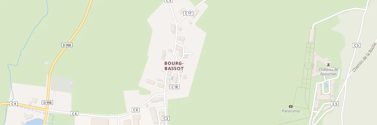 Plan du 72 Bourg Bassot à Bazoches