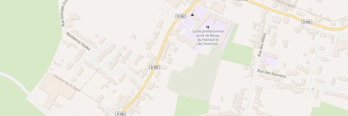 Plan du 23 Rue de la Chaussée à Bavay