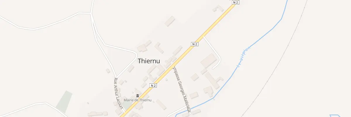 Plan du 37 Av de Belgique à Thiernu