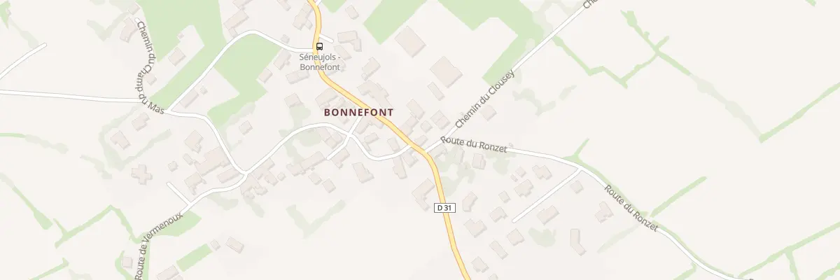 Plan du 1 Rte du Ronzet à Séneujols