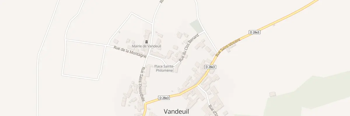 Plan du 1 Rue du Clos Benard à Vandeuil