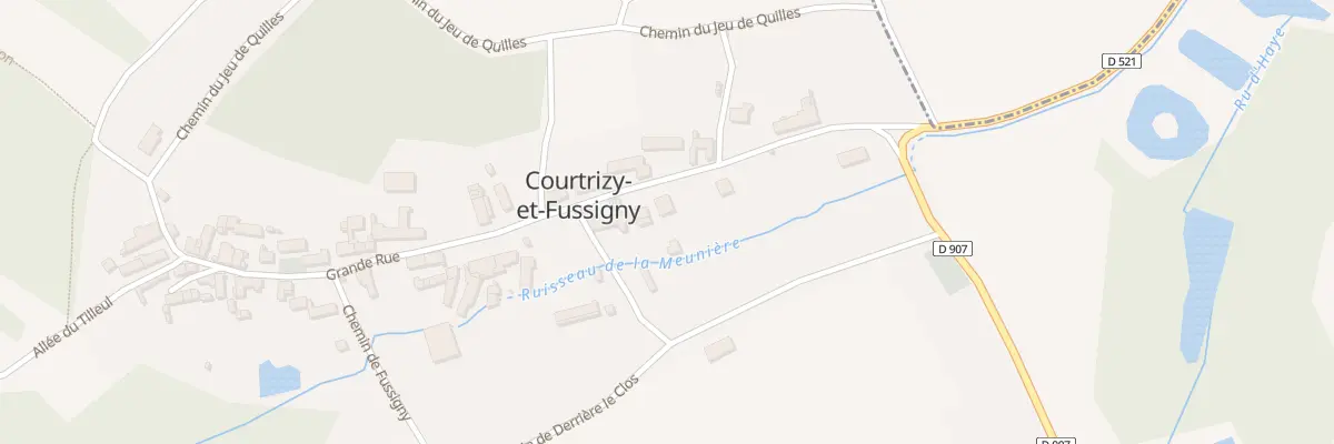 Plan du 7 Gr Grand Rue à Courtrizy-et-Fussigny
