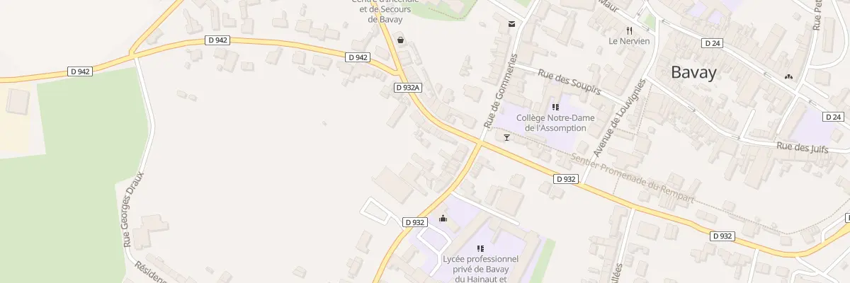 Plan du 3 Rue de la Gare à Bavay